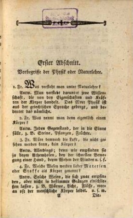 Die gemeinnützigsten und faßlichsten Sätze aus der Naturlehre und Scheidekunst : für Real- und Feyertags-Schulen bearbeitet ; zwey Bändchen