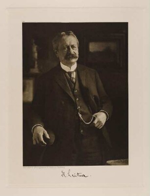 "Marinemaler H. Leitner" aus der Mappe "Hamburgische Männer und Frauen am Anfang des XX. Jahrhunderts"