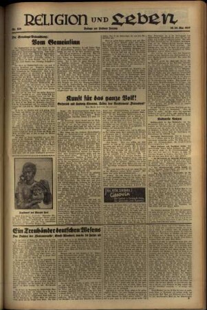 Dritte Ausgabe vom Sonntag, den 30. Mai 1937.
