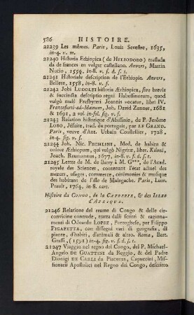 586-588, Histoire du Congo, de la Cafrerie, & des Isles d´Afrique