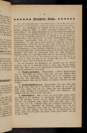 43-47, Fleischlose Küche