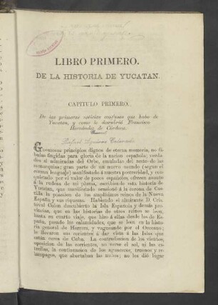 Libro Primero