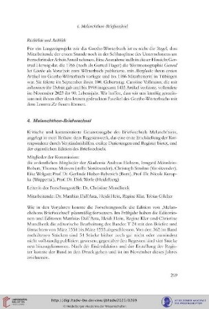 Melanchthon-Briefwechsel