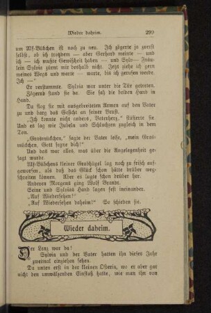 Wieder daheim.