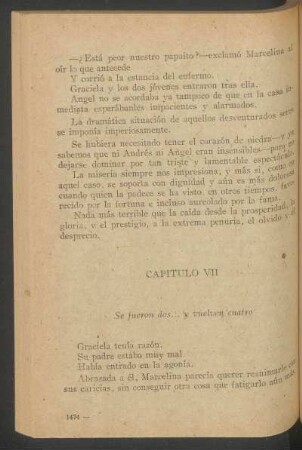 Capítulo VII - Se fueron dos... y vuelven cuatro