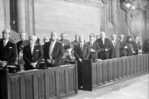 Freiburg: Münster, Ehrengäste bei der Inthronisation