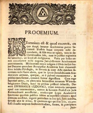 Dissertatio inauguralis qua de iurisdictione academiarum privilegiaria quaedam