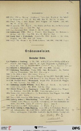 Ordensmeister (Nr. 3683-3721)