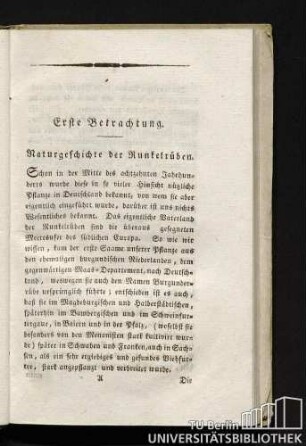 Naturgeschichte der Runkelrüben.