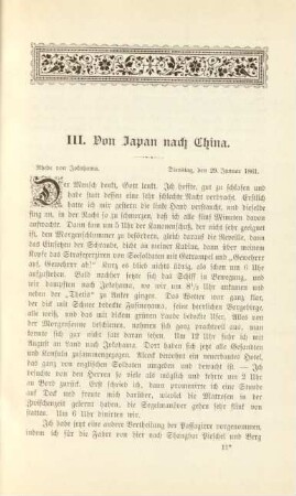 III. Von Japan nach China