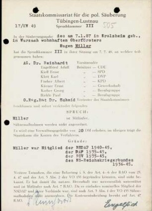 Miller, Eugen
