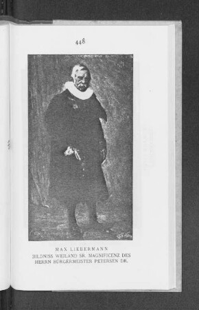 Bildniss Weiland Sr. Magnificenz des Herrn Bürgermeister Petersen Dr.