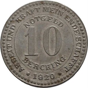 Münze / Notgeld, 10 Pfennig, 1920
