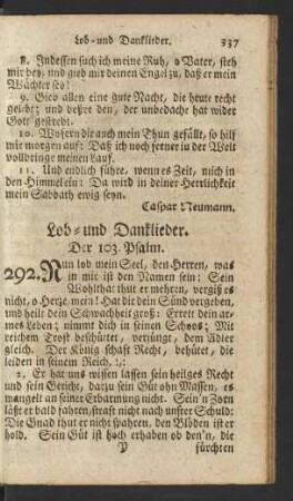 Lob- und Danklieder