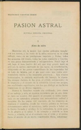 Pasión astral : novela inédita original