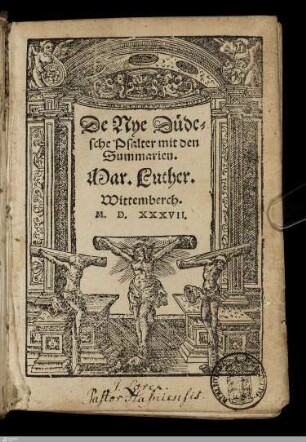 De Nye Düdesche Psalter