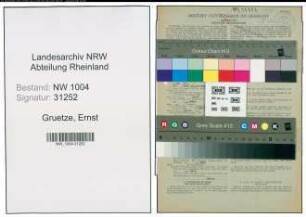 Entnazifizierung Ernst Gruetze , geb. 14.01.1899 (Schreiner)