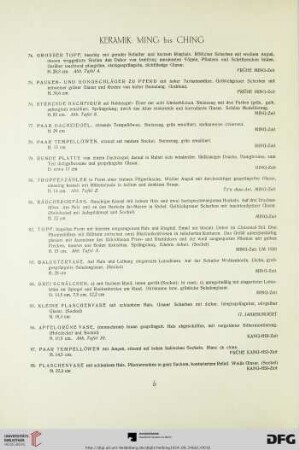 Keramik: Ming bis Ching (Nr. 74-193)