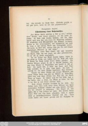 Neunzehntes Kapitel. Offenbarung eines Geheimnisses