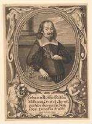 Johann Röthel aus "Rötha" in Meißen, Bürger und Chirurg in Nürnberg; geb. 1608; gest. 1665