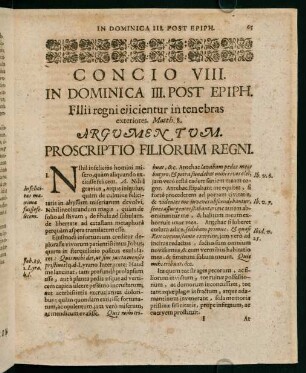 65-73, Concio VIII. in dominica III. post epiph.