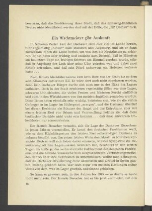 Ein Wachtmeister gibt Auskunft