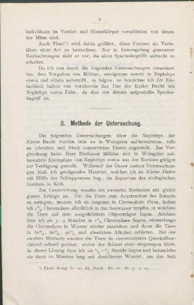 II. Methode der Untersuchung.