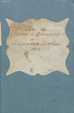 Ratsprotokolle 1701-1702