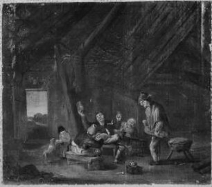 Szene in einem Bauernhaus