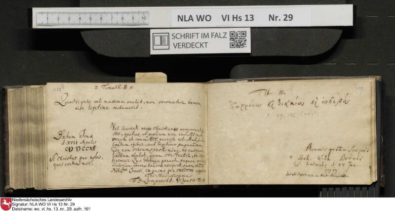 Stammbuch des Gottfried Crusius (Cruse) aus Stendal