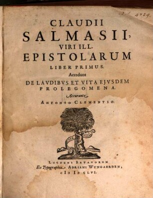 Epistolarum liber I