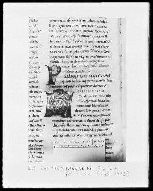 Augustinus, Enarrationes in Psalmos 51-100 — Initiale M, Folio 263 verso