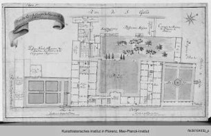 Grundriss des Casino Mediceo di San Marco - Plan du Rez-de-Chaussèe du Palais près de S. Marc