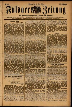 Ausgabe vom Freitag, den 01. Mai 1896.