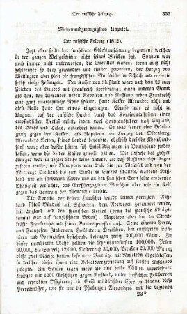 Siebenundzwanzigstes Kapitel. Der russische Feldzug (1812)