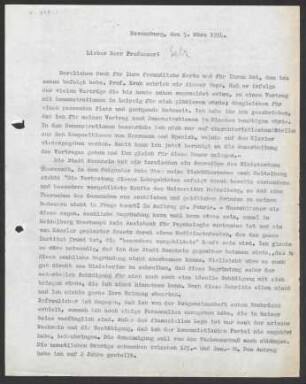 [Brief von Julius Bahle an Otto Selz vom 05. März 1934]