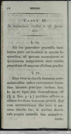 Caput III. De inuolutionis viribus et usu specialiter