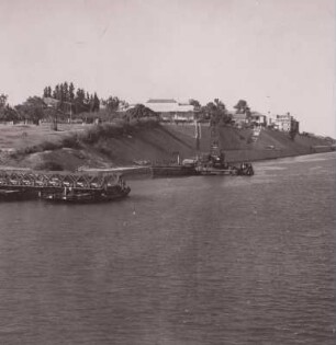 Ägypten, Ismailia, Suezkanal mit Anlegestellen, um 1962