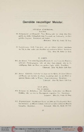 Gemälde neuzeitiger Meister (Nr. 98-213)