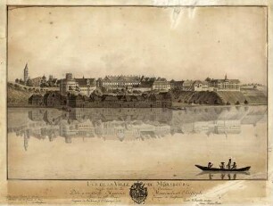 Vue de la Ville de Mörsbourg [= Meersburg] sur les bords du Lac de Constance