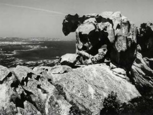 Blick über Küste und Meer vom Cap d'orso bei Palau