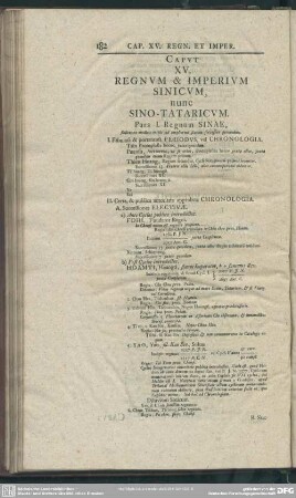 Caput XV. Regnum & Imperium Sinicum, nunc Sino-Tataricum