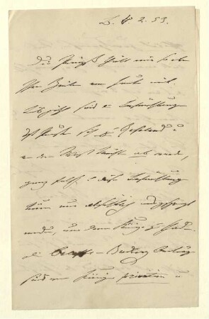 Brief von Kaiser Deutsches Reich Wilhelm I. an Friedrich von Raumer