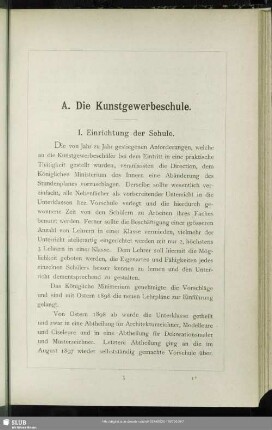 A. Die Kunstgewerbeschule