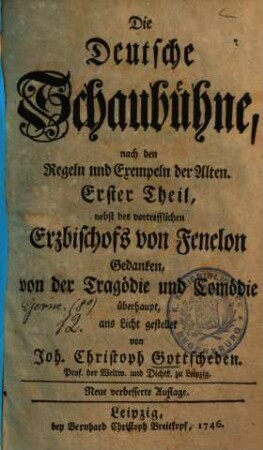 Die deutsche Schaubühne, 1