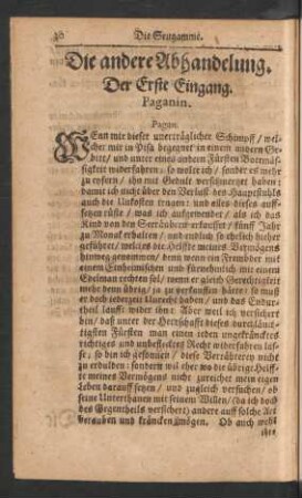 Die andere Abhandelung. Der Erste - siebende Eingang.