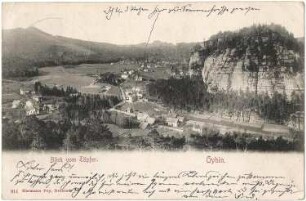Oybin. Ortsansicht, Ansichtskarte