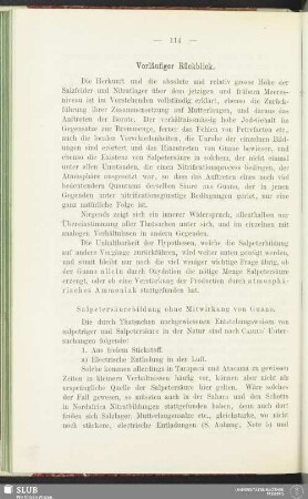 Vorläufiger Rückblick