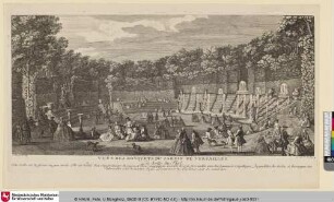Vuë des Bosquets du Jardin de Versailles. La Salle du Bal