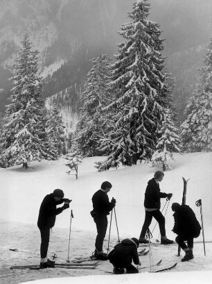 Deutschland. Alpen. Wintersport im Zugspitz-Gebiet.